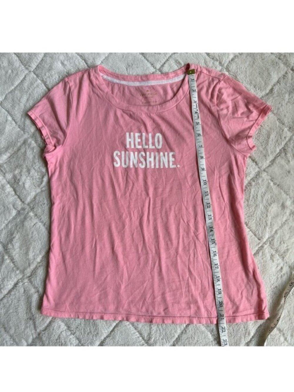 Kate Spade | Pink "Hello Sunshine" Short Sleeve Sleep Tee | Size Small - Picture 10 of 10